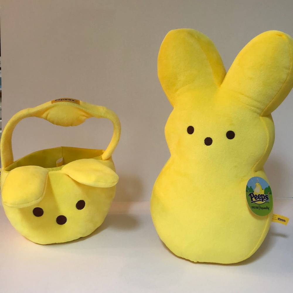 Peeps Plush 15” and basket